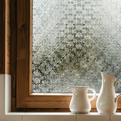 Lark Manor Glassy Petals Design Glass Accent Window Film | Wayfair Accent Window, Chic Home Decor Ideas, Privacy Window Film, Decorative Window Film, Home Windows, Privacy Window, Window Film Privacy, Privacy Glass, Window Privacy