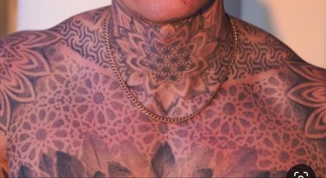 Back Of Neck Tattoo, Chest Tattoos, 1 Tattoo, Mandala Tattoo, Chest Tattoo, Neck Tattoo, Live Wallpapers, Tattoo Artist, Hand Tattoos