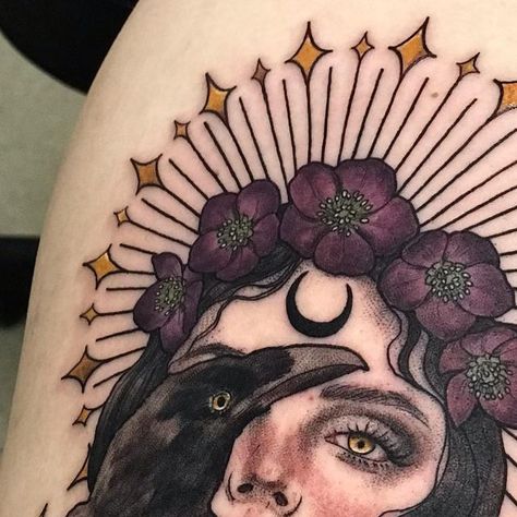 Nyx Tattoo Ideas, Goddess Chest Tattoo, Nyx Tattoo Goddesses, Nyx Goddess Tattoo, Nyx Tattoo, Nyx Goddess Of Night, Greek Goddess Tattoo, Goddess Of Night, Nyx Goddess