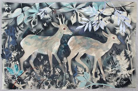 Emily Sutton, Mark Hearld, Angie Lewin, Walter Crane, Art Greeting Cards, Vintage Deer, Popular Art, Big Art, Unique Paintings