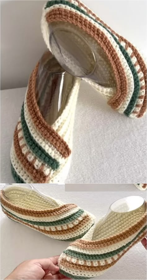 Crochet Fast And Easy All Size Slippers Crochet Summer Slippers, Crochet Crossover Slippers, Crochet One Piece Slippers, One Hour Slippers Free Crochet, Crochet Slippers Free Pattern Easy, Easy Crochet Slippers Free Pattern, Crochet Clothes Easy, Easy Crochet Slippers For Beginners, One Hour Crochet Slippers