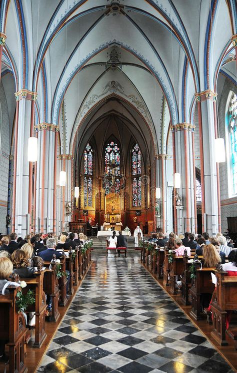 Old Church Wedding, Old Catholic Church, Cathedral Architecture, Rocky Horror, Church Wedding, Catholic Art, Germany Travel, Catholic Faith, Catholic Church