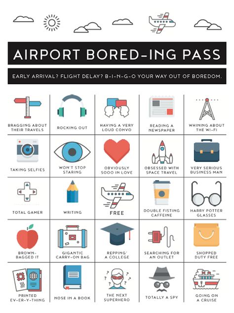 Printable Airplane Activity for Kids and Teens | Airport Bingo | Travel Activity Ideas Airplane Activities, Travel Hacks Airplane, Boredom Busters, Airplane Travel, Travel Checklist, Activity For Kids, Activity Ideas, Travel Activities, Packing Tips For Travel