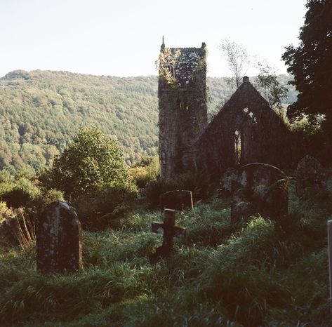 Southern Gothic, Kodak Portra, Fantasy Aesthetic, Nature Aesthetic, Abandoned Places, Middle Ages, Graveyard, Fantasy World, Dark Aesthetic