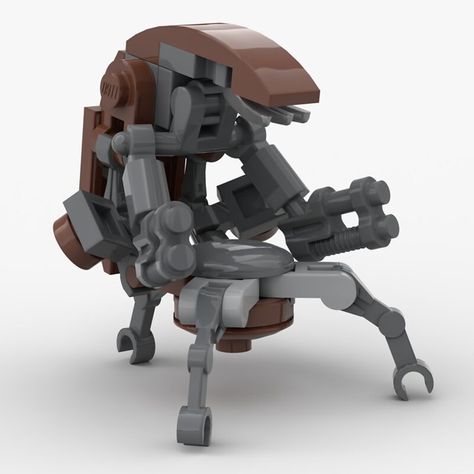 lego Droideka moc | This is my Droideka/Destroyer Droid/Roly… | Flickr B2 Battle Droid, Lego Droideka, Lego Battle Droid, Lego Design Ideas, Lego Decorations, Star Wars Minifigures, Lego Army, Star Wars Accessories, Micro Lego