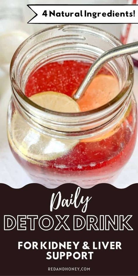 This simple drink helps your detox organs do their job more effectively! Detoxing Liver And Kidneys, Healthy Drinks For Kidneys, How To Clean Liver And Kidney, Kidney Detox Cleanse Juice Recipes, Liver And Kidney Detox Juice, Detoxifying Drinks, Liver Detox Drink, Natural Liver Detox, Cranberry Tart