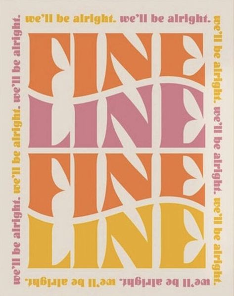 Fine Line Poster, Line Poster, Printable Wall Collage, Harry Styles Poster, Harry Styles Tour, Bedroom Wall Collage, Dorm Posters, Be Alright, Lyric Poster