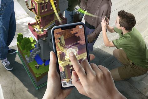 Minecraft Earth mobile AR game official plans to turn your neighbourhood into blocks Earth Games, Augmented Reality Games, Minecraft Earth, Creative Destruction, Ar Game, How To Play Minecraft, Ipad App, Minecraft Creations, Star Citizen