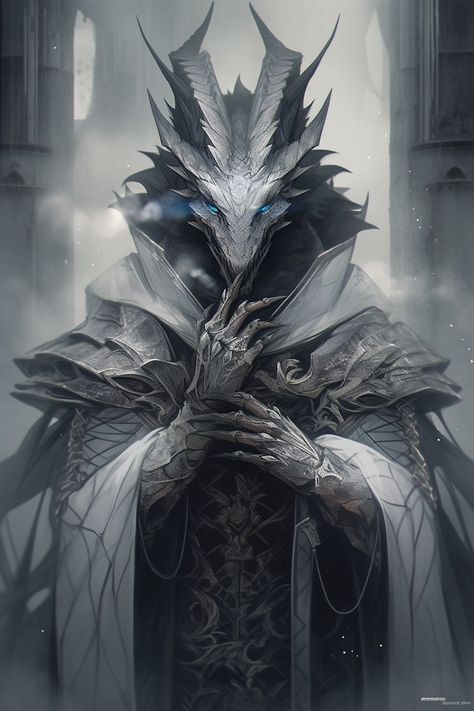 Undead Dragonborn, White Dragonborn Dnd, Crystal Dragonborn, Chromatic Dragonborn, Silver Dragonborn, White Dragonborn, Black Dragonborn, Dragonborn Wizard, Dragonborn Art