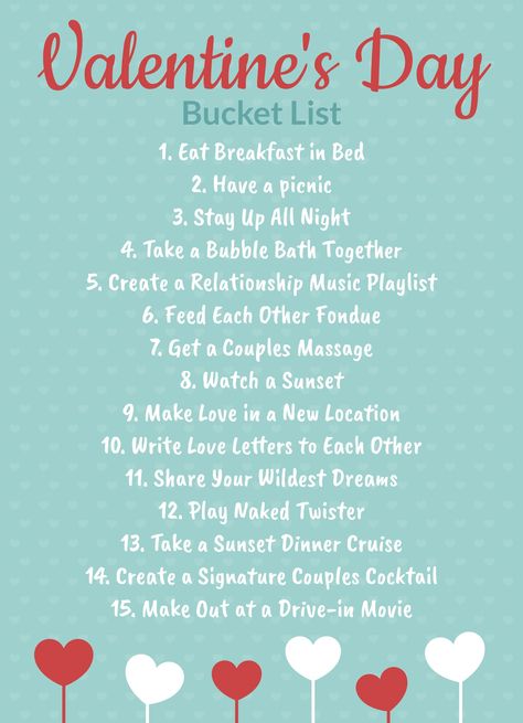 Valentines Bucket List, Bucket List Template, Valentine List, February Bullet Journal, Winter Bucket List, Docs Templates, Create A Signature, Dinner Cruise, Drive In Movie