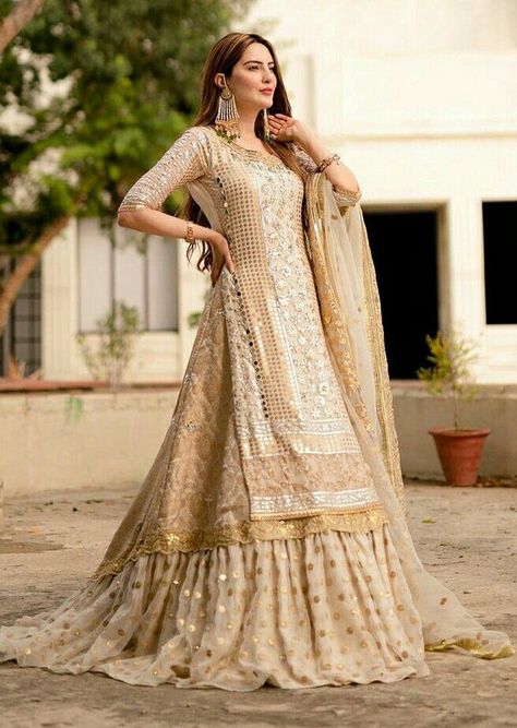 Nikkah Dress Pakistani, Nikah Dresses, Bridal Asia, Bride Design, Nikah Outfit, March Dresses, Special Outfits, Desi Fits, Capelet Dress