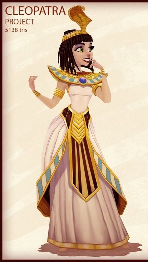 Egyptian Queen Drawing, Cleopatra Art Illustrations, Cleopatra Character Design, Egypt Costume Women, Cleopatra Drawing, Egypt Clothes, Ancient Egyptian Dress, Egyptian Character Design, Cleopatra Art