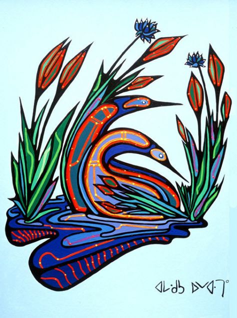 Thunderbird Art, Native Paintings, Canadian Aboriginal Art, Cat Tails, Native Artwork, Haida Art, Aboriginal Painting, Woodland Art, Inuit Art