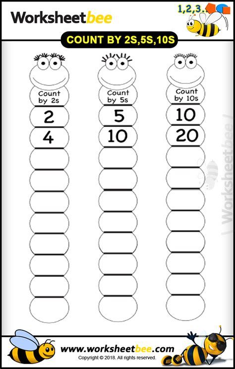 Count By 2s, Worksheet Counting, Kindergarten Counting, Counting In 2s, Counting By 2, Skip Counting By 2, Counting Worksheet, Counting In 5s, Counting By 2's