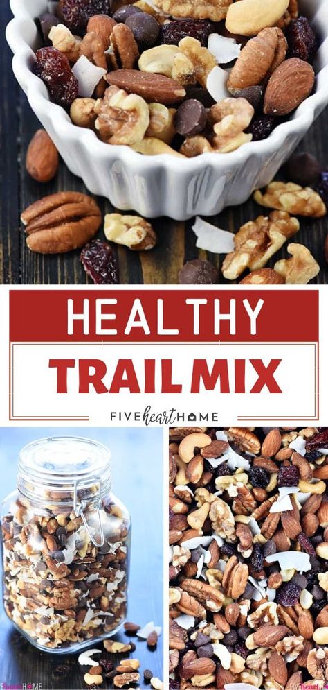 Homemade Trail Mix Recipes, Healthy Trail Mix Recipes, Trail Mix Recipe, Healthy Trail Mix, Party Snacks Easy, Trail Mix Recipes, Homemade Trail Mix, Healthy Afternoon Snacks, Healthy Nuts