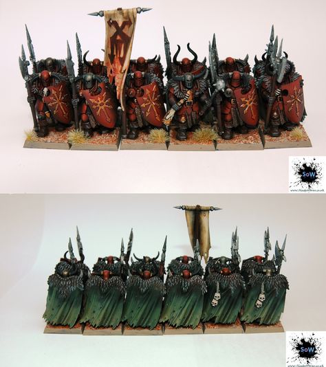 Warhammer Chaos Warriors | These guys are the first Warhamme… | Flickr Warhammer Tabletop, Warhammer Chaos, Chaos Lord, Warhammer Figures, Warhammer Aos, Dungeons And Dragons Miniatures, Painted Miniatures, Chaos Theory, Warhammer Models