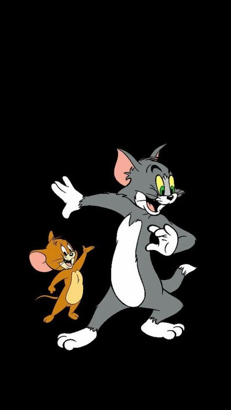 Tom And Jerry Black Background, Tom N Jerry Wallpapers, Tom Jerry Wallpaper Cute, Tom And Jerry Black Wallpaper, Cool Cartoon Characters, Tom And Jerry Hd, Tom And Jerry Photos, Tom Und Jerry, Tom And Jerry Pictures