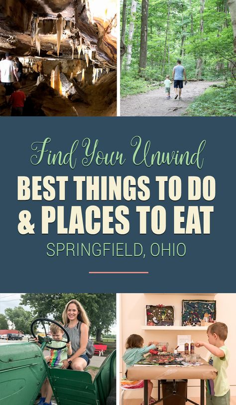 Ohio Caverns, Springfield Ohio, Ohio Travel, Perfect Road Trip, Lake Trip, Road Trip Destinations, Family Getaways, Best Places To Eat, Vacation Destinations