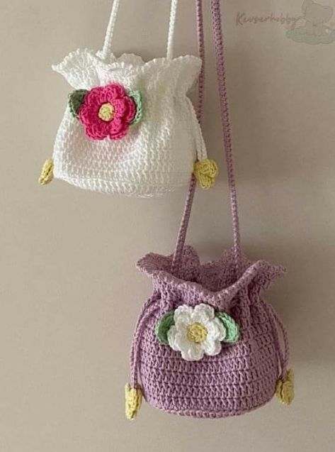 Crochet Essentials, Crocheted Purses, Diy Crochet Bag, Crochet Bag Pattern Free, Crochet Pouch, Crochet Handbags Patterns, Crochet Fall, Haken Baby, Crochet Purse Patterns