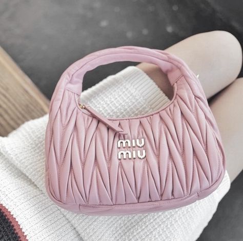 Miumiu Bags, Miu Miu Aesthetic, Pinterest Coquette, Cottagecore Pink, Luxury Stuff, Sacs Tote Bags, My Style Bags, Miu Miu Bag, Coquette Cottagecore