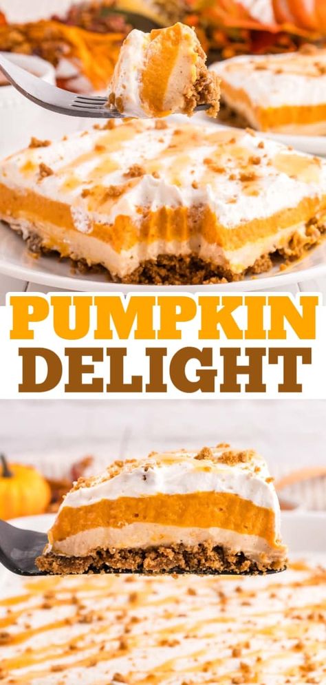 Fresh Pumpkin Recipes, Layered Dessert Recipes, Pudding Mousse, Cinnamon Cheesecake, Chocolate Peanut Butter Desserts, Pumpkin Delight, Dump Cake Pumpkin, Streusel Coffee Cake, Pumpkin Mousse