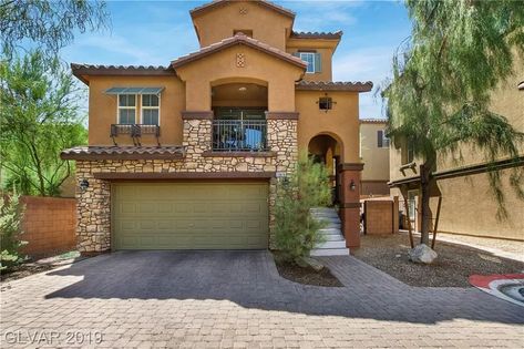 10416 Wildflower Gully St, Las Vegas, NV 89178 | MLS #2135086 | Zillow Las Vegas House Exterior, Vegas House, Vintage Las Vegas, Desert Oasis, Master Planned Community, Kitchen Upgrades, Built In Ovens, Building Plans, Desert Landscaping