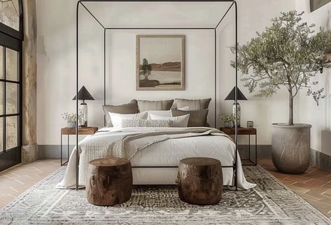 Modern Spanish Revival Bedroom, Modern Hacienda Bedroom, Spanish Modern Bedroom, Spanish Revival Bedroom, Hacienda Bedroom, Modern Spanish Farmhouse, Spanish Style Bedroom, Modern Spanish Revival, Spanish Farmhouse