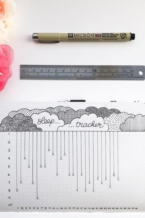 How simple and cute is this sleep tracker?! Check out the rest of hte list for more awesome ideas! Crazy Laura, Bullet Journal Work, Bullet Journal Ideas Templates, Creating A Bullet Journal, Bullet Journal Mood Tracker Ideas, Bullet Journal Tracker, Bullet Planner, Bullet Journal Mood, Bullet Journal Diy