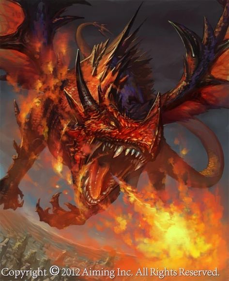 Fire Dragon Art, Fantasy Dragon Art, Inspiration Artwork, Red King, Dragon Artwork Fantasy, Dragon Images, Cool Dragons, 강아지 그림, Dragon Illustration