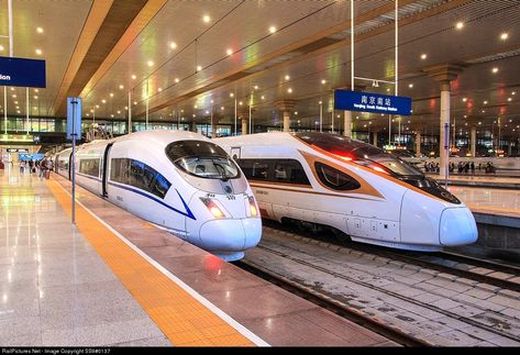 Train Concept, Nissan Gtr 35, China Train, Nanjing China, California Zephyr, High Speed Rail, Minecraft House Designs, Electric Train, Dark Nature Aesthetic