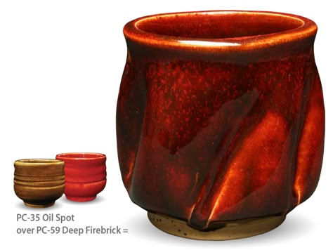 Firebrick Red, Glaze Combinations, Amaco Glazes, Ceramic Glaze Recipes, Red Glaze, Good Earth, Pottery Workshop, Pottery Handbuilding, Glaze Ceramics