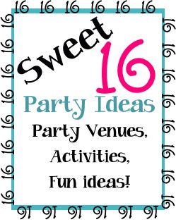 Sweet 16 party venues, activities and fun ideas for girls Sweet sixteen parties - https://birthdaypartyideas4kids.com/sweet-16-ideas.html Party Fun Ideas, Sweet 16 Ideas, 16 Party Ideas, Sweet 16 Party Ideas, Sweet 16 Themes, Birthday Party Snacks, Party Ideas For Kids, Sweet 16 Party, Sweet 16 Gifts