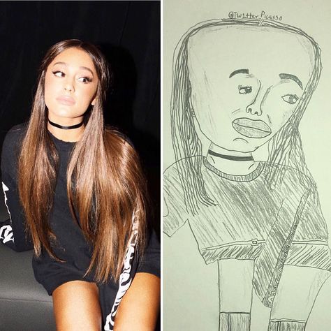 Ariana Grande Fan Art Bad Fan Art, Kylie Jenner Fans, Ugly Photos, Bad Drawings, Female Base, Ariana Grande Drawings, Ariana Grande Fans, Bad Art, Whoopi Goldberg