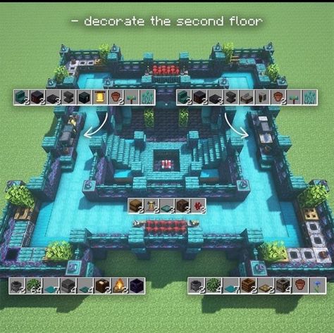 Minecraft Mega Base Layout, Minecraft Armour Room, Minecraft Base Layout, Minecraft Mega Base Ideas, Beacon Minecraft, Minecraft Mega Base, Minecraft Storage, Mine Minecraft, Capas Minecraft