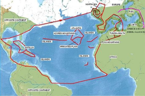 Ancient Atlantis, Ancient Europe, Sea Map, Ancient History Archaeology, History People, Ancient Mythology, Ancient Maps, Ancient Origins, Ancient Mysteries