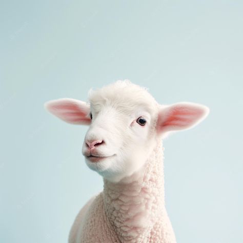 Lamb Portrait, Lamb Wallpaper, Sheep And Lamb, A Sheep, Photo Photo, Premium Photo, Tattoo Design, Pet Portraits, Art Inspo