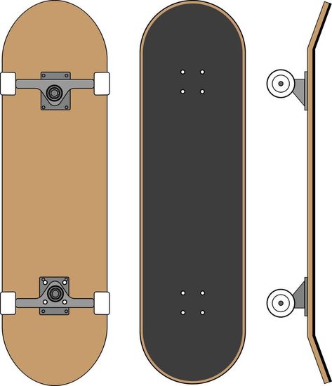 Vector set of skateboard Skateboard Vector, Clip Art Free, Free Clip Art, Free Art, Skateboard, Vector Free, Clip Art, Drawings, Music