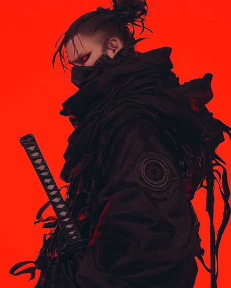 Cyberpunk Hd Wallpaper, Future Samurai, Cyberpunk Theme, Cyberpunk Samurai, The Last Guardian, Last Guardian, Urban Samurai, Character Designing, Samurai Artwork