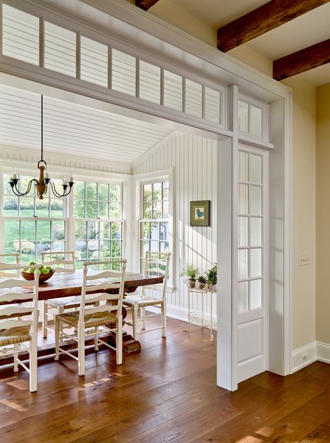 Sunroom Dining Room, Sunroom Dining, Clad Home, Classical Design, Countryside House, Room Additions, Historic Preservation, Cozy Interior, Stone House