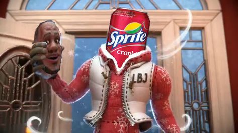 Sprite Cranberry Lebron James, Sprite Cranberry Aesthetic, Lebron James Sprite Cranberry, Cranberry Sprite Cocktail, Sprite Cranberry, 100% Cranberry Juice, Cursed Memes, Funny Spider Memes, Fanta Can