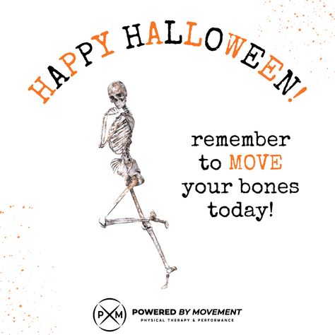 October Chiropractic Month, National Physical Therapy Month, Halloween Fitness Quotes, Halloween Physical Therapy, Halloween Workout Quotes, Chiropractor Halloween, Halloween Chiropractic, Spooky Workout, Chiropractic Halloween