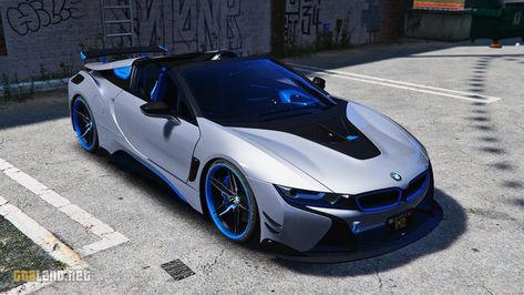 BMW I8 Roadster AC Schnitzer [Add-On/OIV] I8 Roadster, Bmw I8 Roadster, Bmw I8 Custom, Bmw I8 Coupe, Bmw I8 Blue, Kereta Sport, Gta 5 Mods, Gta Cars, Grand Theft Auto Series