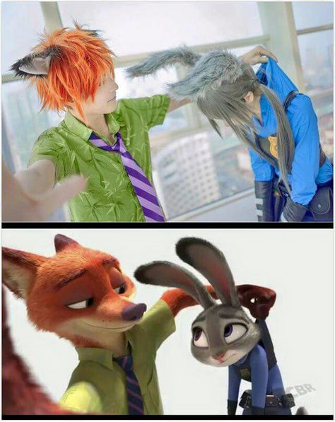 Zootopia Cosplay, Nick X Judy, Nick Judy, Disney Dress Up, Characters Cosplay, Nick And Judy, Nick Wilde, Judy Hopps, Epic Cosplay