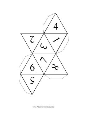 Great for dice games and tabletop gaming stats for Dungeons and Dragons, this printable die has eight sides and can be printed out and taped together. Free to download and print Dungeons And Dragons Diy, Dice Template, Dnd Crafts, Dragon Birthday, Dungeons And Dragons Dice, Geek Crafts, Dragon Party, Alphabet Printables, Dnd Art