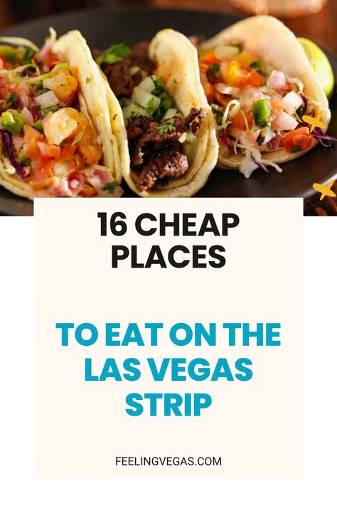 Las Vegas is a foodie travelers dream come true! On the Strip, you’ll find every kind, flavor, and ethnicity of food there is. But what if you’re on a budget? Fortunately, even with limited funds, you’ll still be able to find some amazing eateries on the Vegas Strip that serve up delicious food at affordable prices. Las Vegas Restaurants Off The Strip, Cheap Food In Vegas, Las Vegas Food On The Strip, Las Vegas Places To Eat, Cheap Eats Las Vegas Strip, Las Vegas Restaurants On The Strip, Las Vegas Cheap Eats, Best Food In Vegas, Las Vegas Desserts