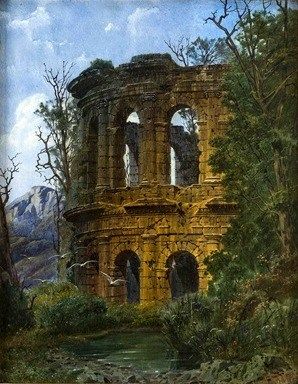 Ferdinand Knab - 26 artworks - Art Renewal Center Roman Ruins Painting, Apocalypse Landscape, Fantasy Scenery, Unique Artists, Bedroom Mural, Roman Ruins, Gustave Courbet, Rennaissance Art, Historical Painting