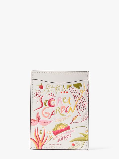 Women's multi storyteller secret garden card holder | Kate Spade New York UK York Uk, Kate Spade Card Holder, Penguin Classics, The Penguin, Birthday List, Bifold Wallet, Bridal Shop, Card Holder Leather, Kate Spade New York