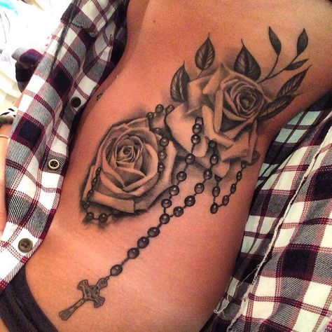 🌹 Arm Sleeve Tattoos For Women, Rosary Tattoo, Hip Thigh Tattoos, Cross Tattoos For Women, Key Tattoos, Ring Finger Tattoos, Sharpie Tattoos, Ribbon Tattoos, Clever Tattoos