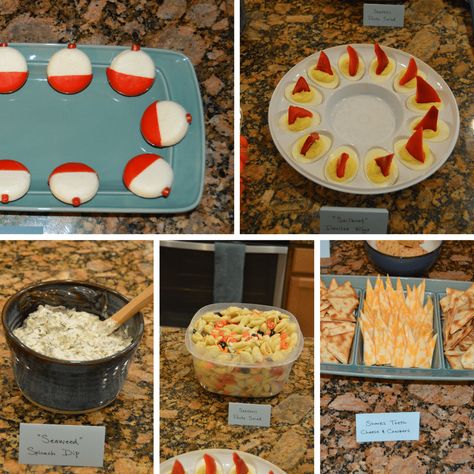 "The Big One" First Birthday Party | Nutrition to Fit Fish Party Food Ideas, The Big One Birthday Food Ideas, Fishing Theme Party Food, The Big One Food Ideas, First Birthday The Big One, Oh Fishally One Birthday Food Ideas, Fish Birthday Theme, Officially One, Offishially One Birthday Party