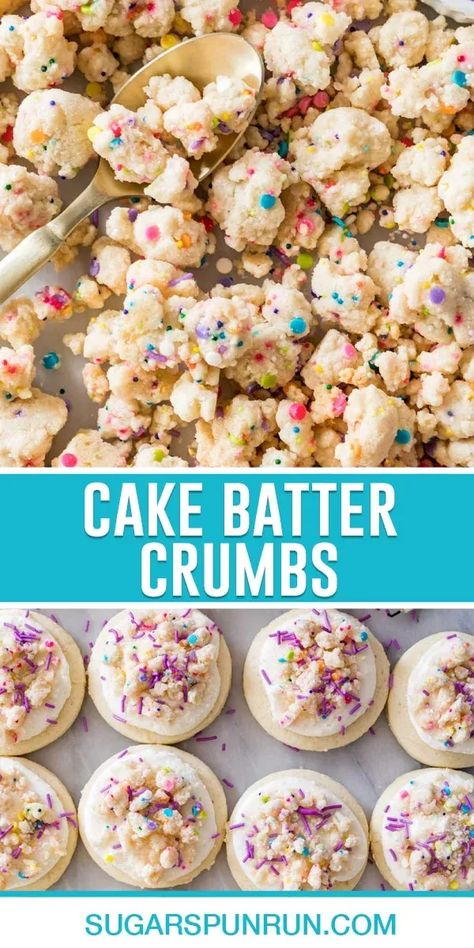 Streusel Recipe, Sugar Spun Run, Cake Batter Cookies, Cookie Cake Birthday, Crumble Recipe, Gourmet Cookies, A Birthday Cake, Baking Business, Crumble Topping